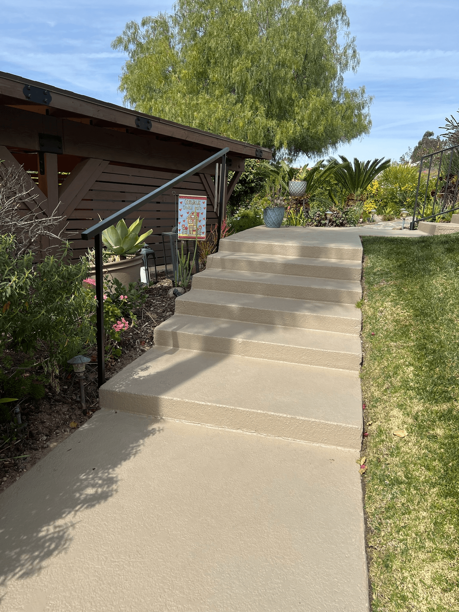 support railing for steps